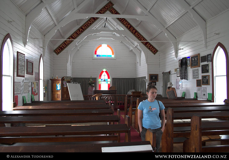 Старая церковь в Raukokore, Новая Зеландия (New Zealand)