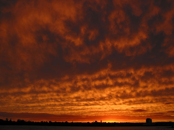 Закат на озере Пупуке, Окленд, Новая Зеландия (Auckland, New Zealand)