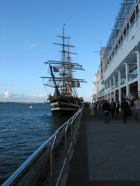 Amerigo Vespucci итальянский парусник, Auckland, New Zealand