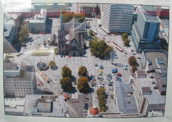 Кафедральная площадь в Крайстчерче. Репродукция :), Christchurch, New Zealand