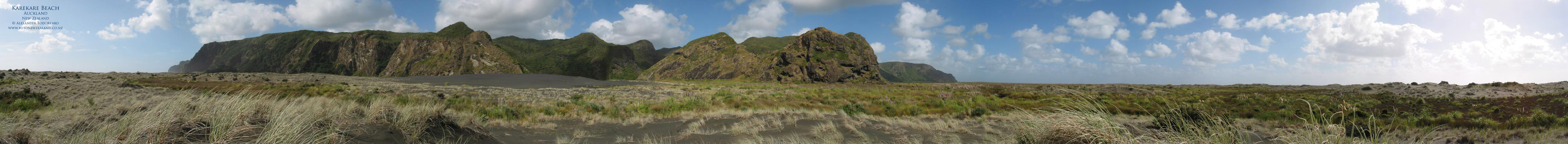 В дюнах на Пляже Карекаре, Auckland, New Zealand