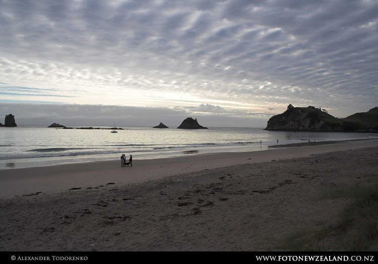Утро на Хахей (Hahei Beach), Коромандел, Новая Зеландия (Coromandel, New Zealand)